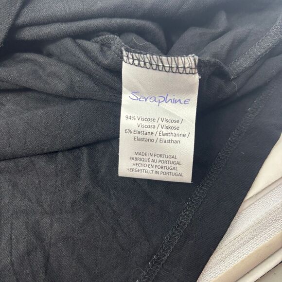 Seraphine Dress Womens Size 6 Black Maternity Three Quarter Length Sleeve Shower - Picture 6 of 6